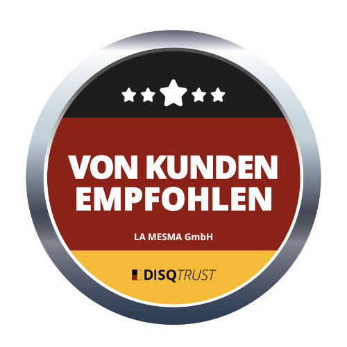 DISQ Trust Siegel: Von Kunden empfohlen