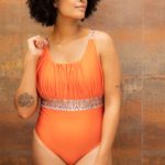 MILELE Badeanzug orange