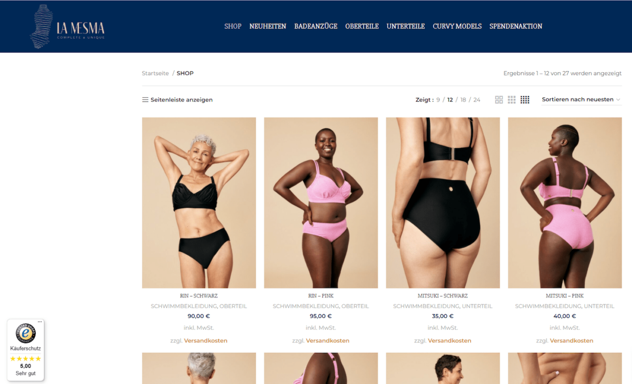 Bademode online kaufen bei LA MESMA