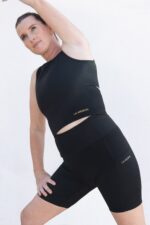 FLEUR - Schwarz Sport Shorts kurz