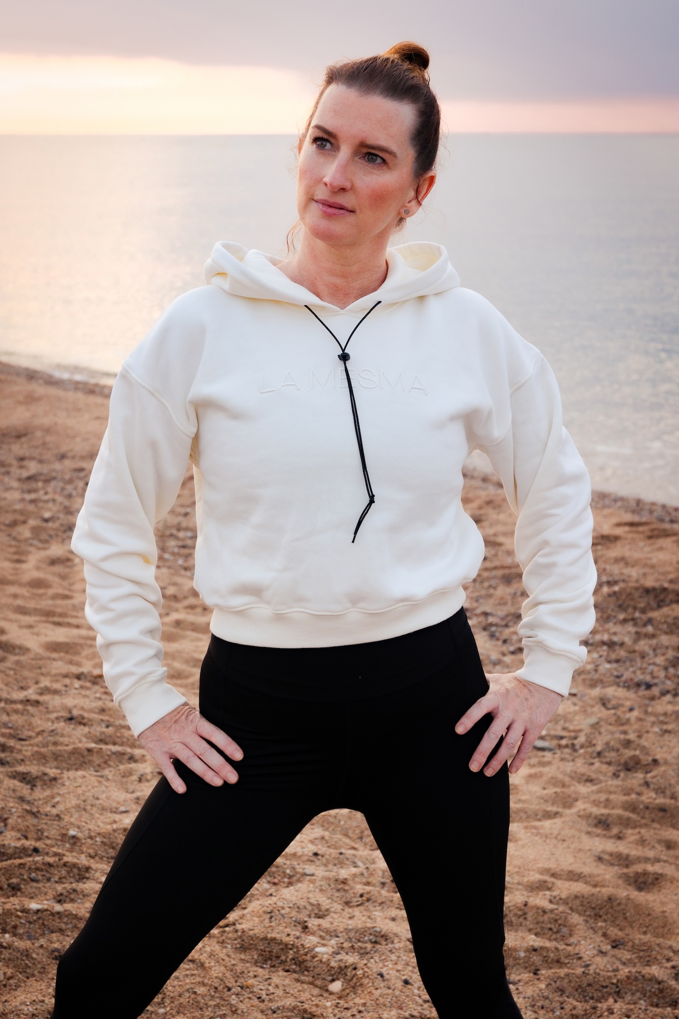 lamesma_119 SOPIE - WollweiĆ Hoodie