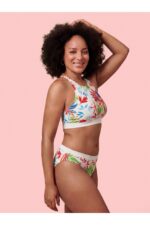 LAURA – Flower Print Bikini-Top – Bild 2